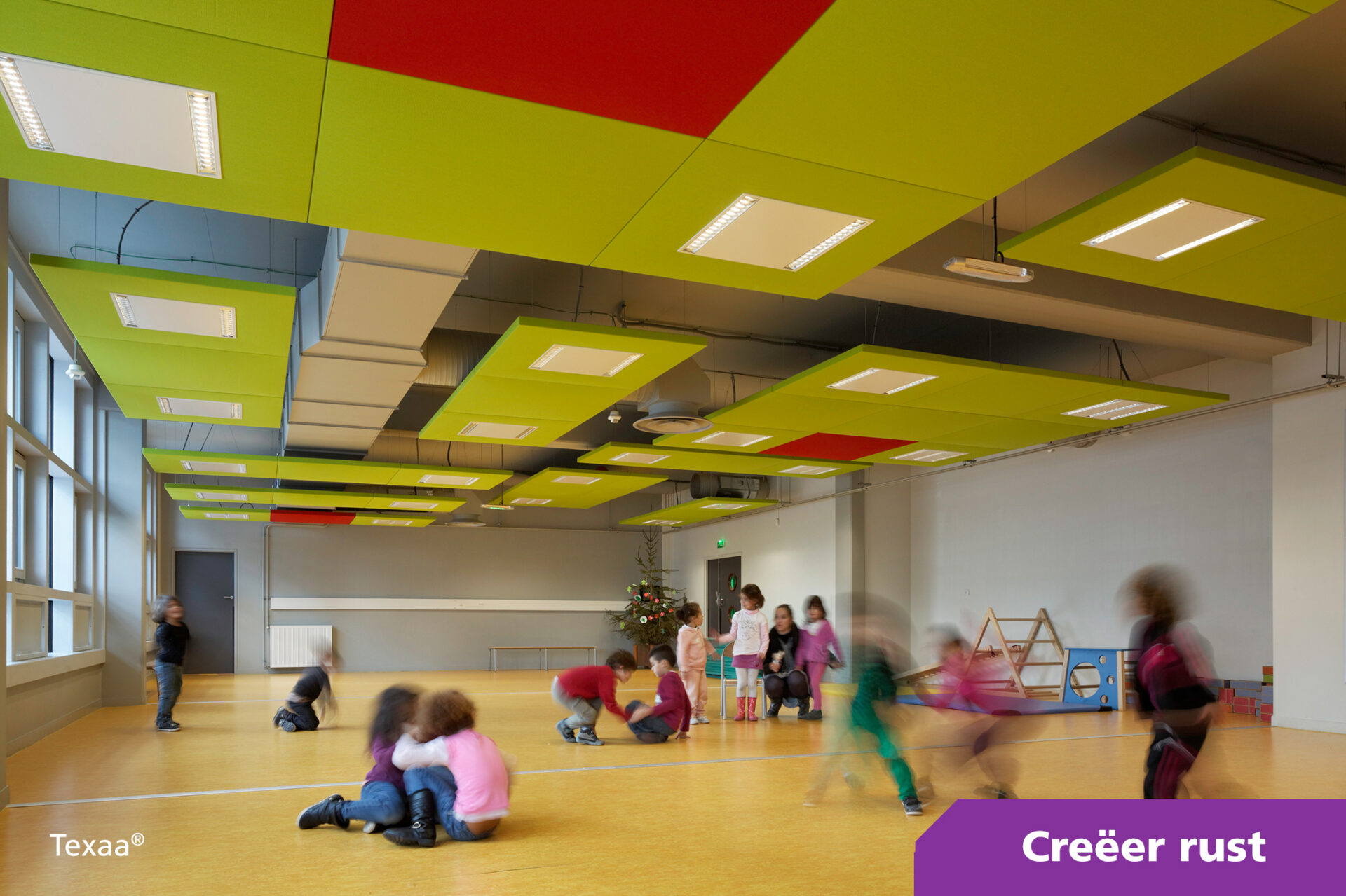 Geluidsabsorptie Mavotrans voor scholen Creëer rust met Texaa